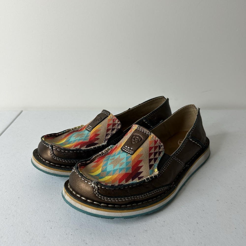 Ariat Shoes Women's 6.5 B Rainbow Blanket Copper Metallic Cruiser